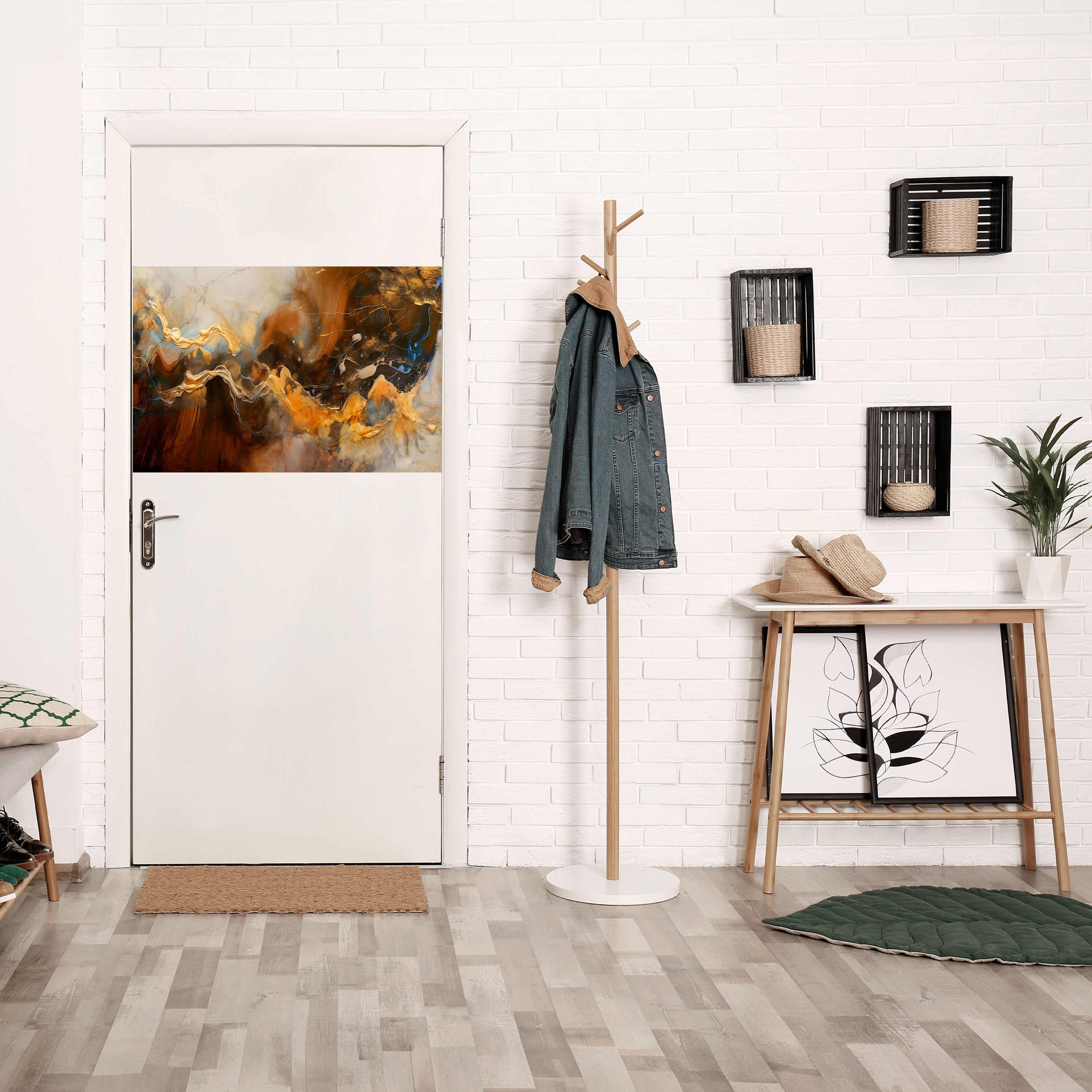 FLUID SYMPHONY Peel and Stick Horizontal Poster