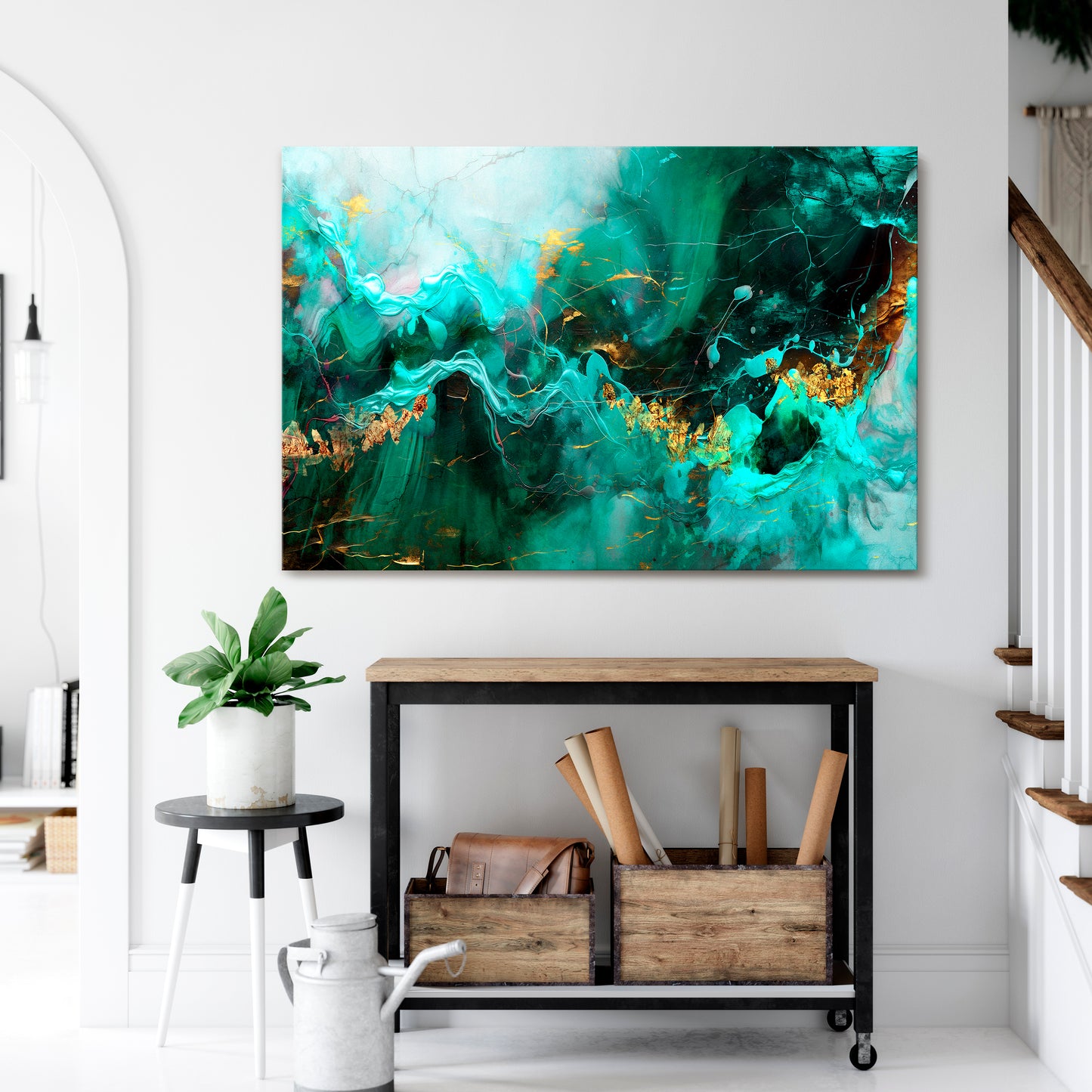 GRACEFUL WAVES Horizontal Canvas Print