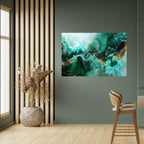 GRACEFUL WAVES Peel and Stick Horizontal Poster