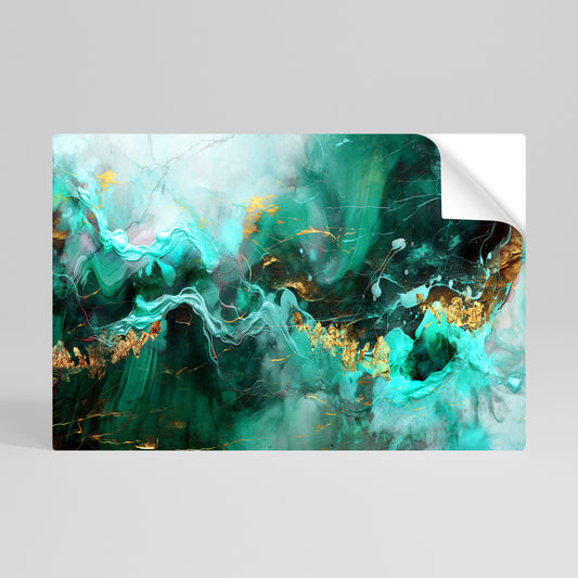GRACEFUL WAVES Póster Autocolante Horizontal
