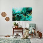 GRACEFUL WAVES Peel and Stick Horizontal Poster