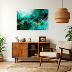 GRACEFUL WAVES Peel and Stick Horizontal Poster