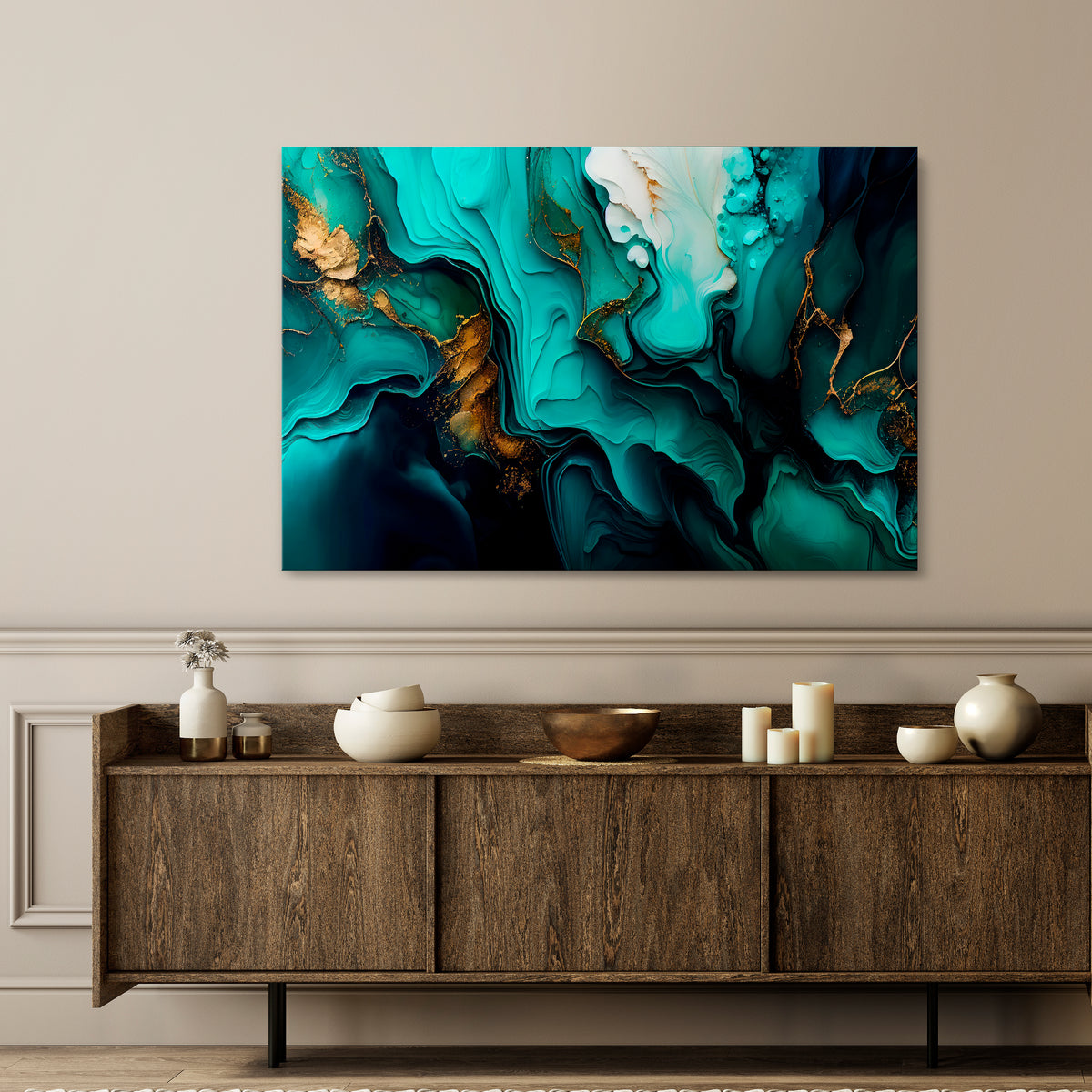 SUBLIME WHIRLS Horizontal Canvas Print