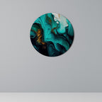 SUBLIME WHIRLS Quadro Redondo Decorativo