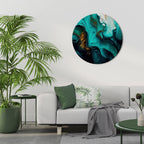 SUBLIME WHIRLS Quadro Redondo Decorativo