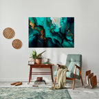 SUBLIME WHIRLS Peel and Stick Horizontal Poster