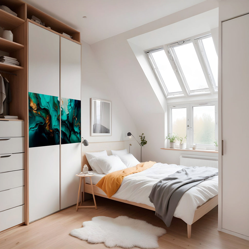 SUBLIME WHIRLS Peel and Stick Horizontal Poster