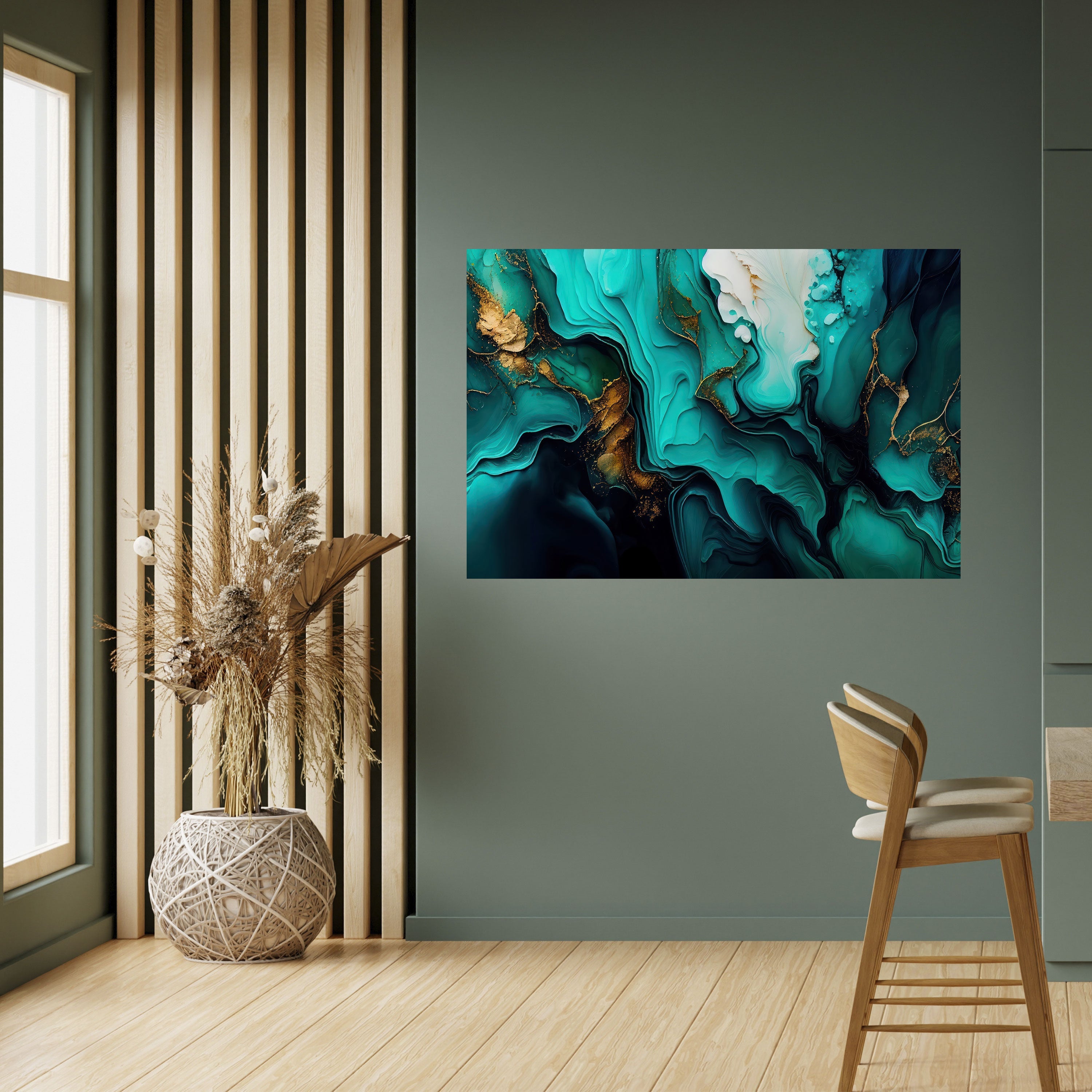 SUBLIME WHIRLS Peel and Stick Horizontal Poster