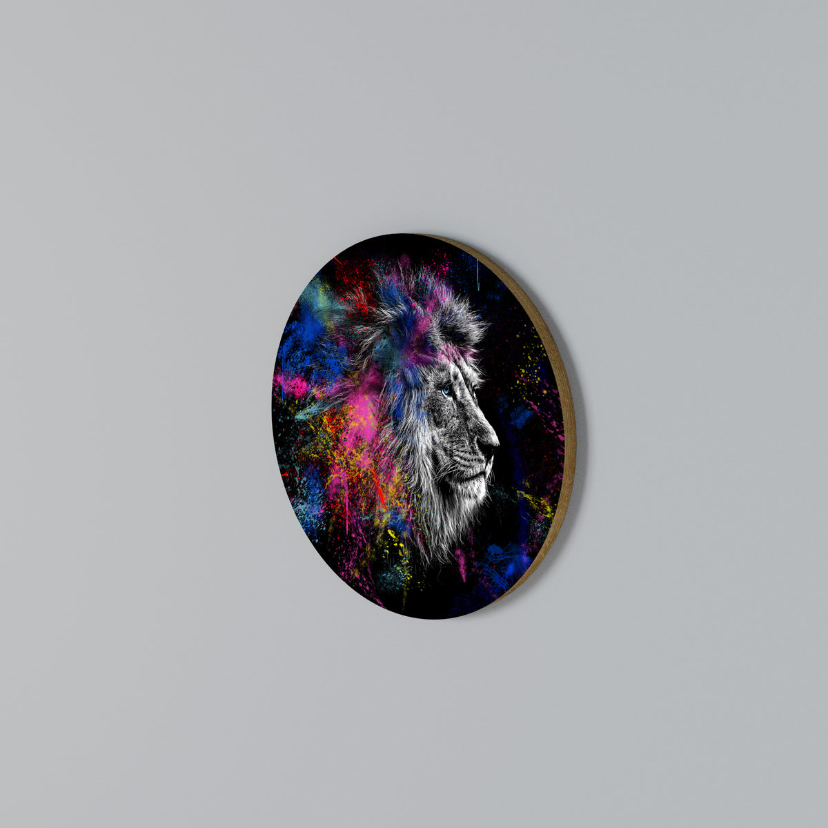 LION ARTISTRY Arte de Parede Redonda