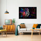 LION ARTISTRY Poster Horizontal Autocolante