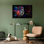 LION ARTISTRY Poster Horizontal Autocolante