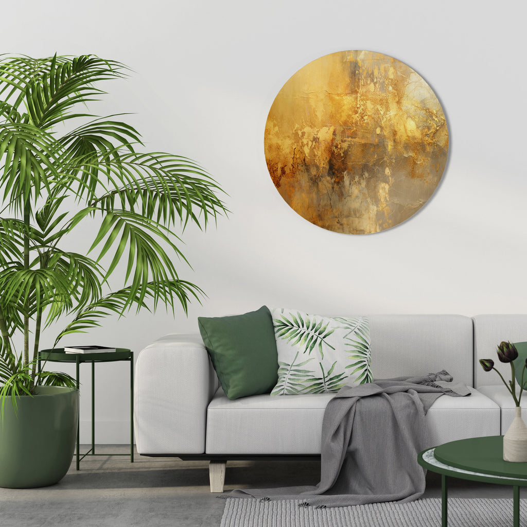 SEARING GLOW Quadro Redondo Decorativo