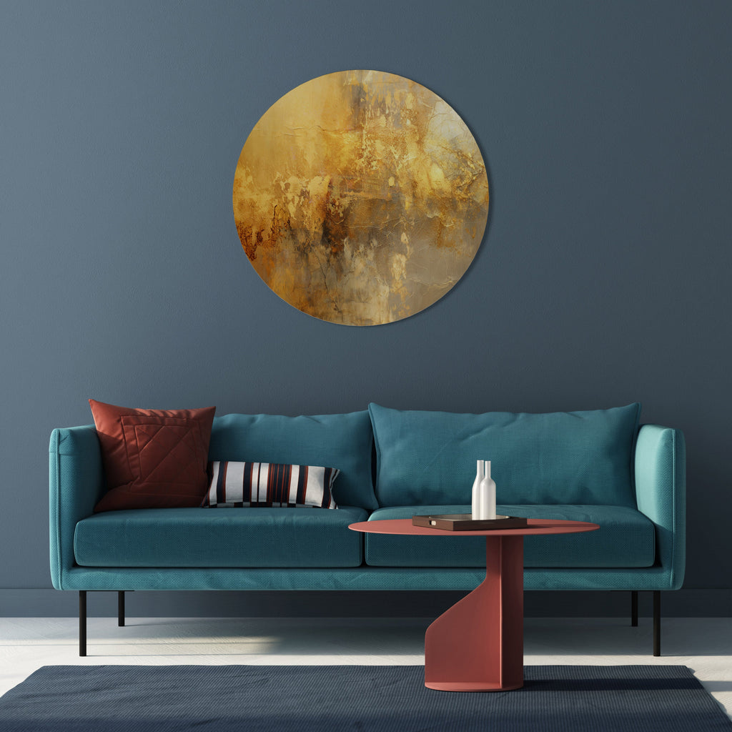 SEARING GLOW Quadro Redondo Decorativo