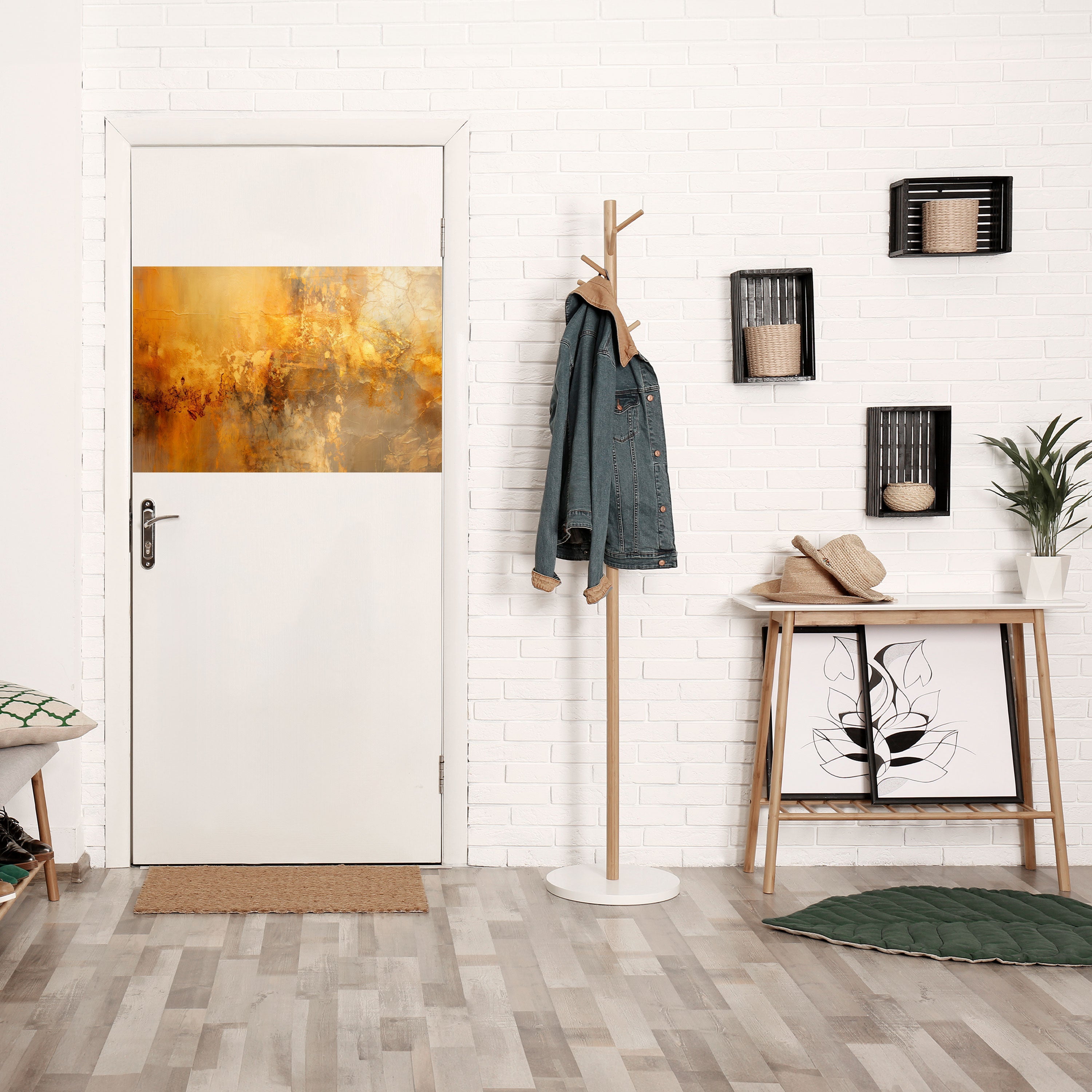 SEARING GLOW Peel and Stick Horizontal Poster