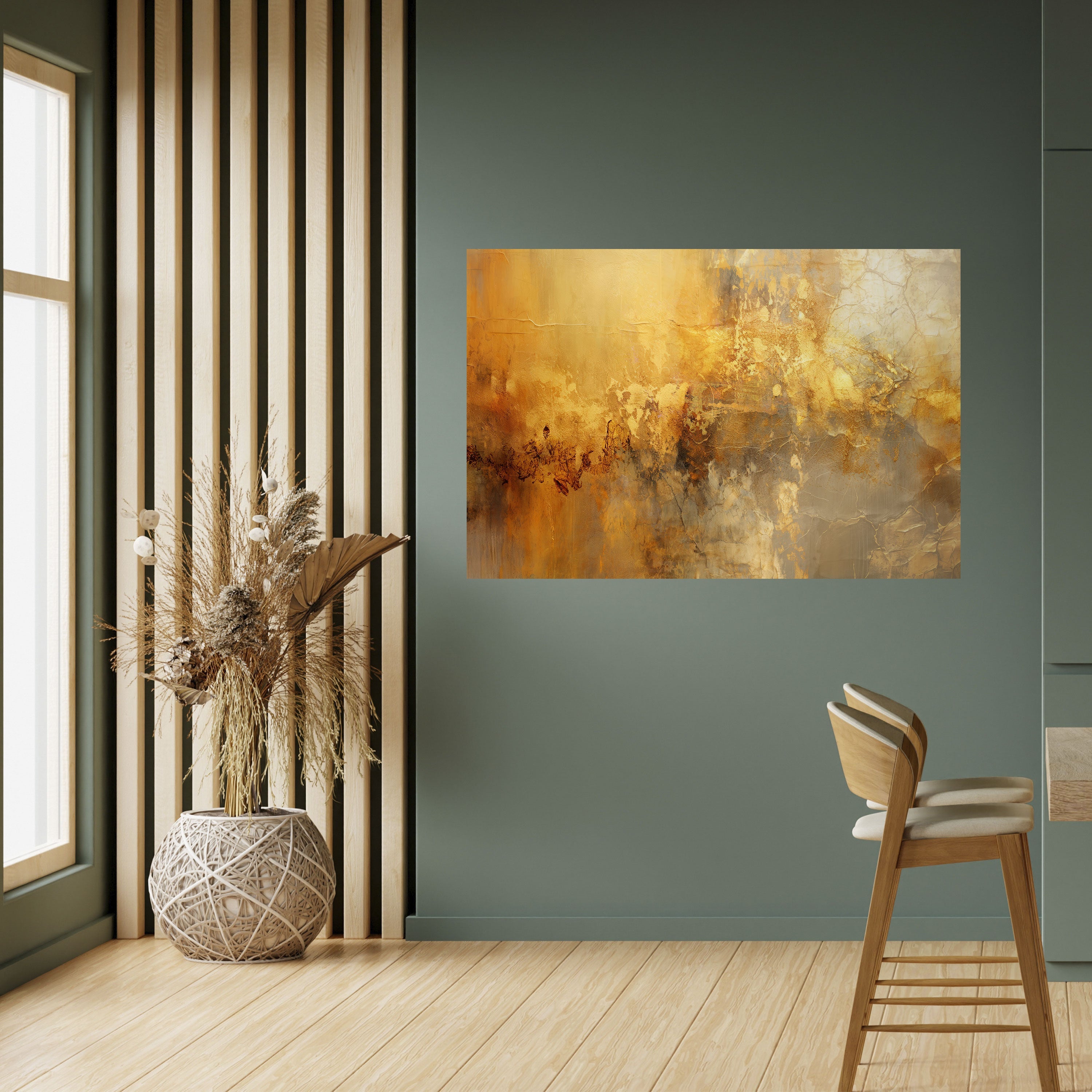 SEARING GLOW Peel and Stick Horizontal Poster