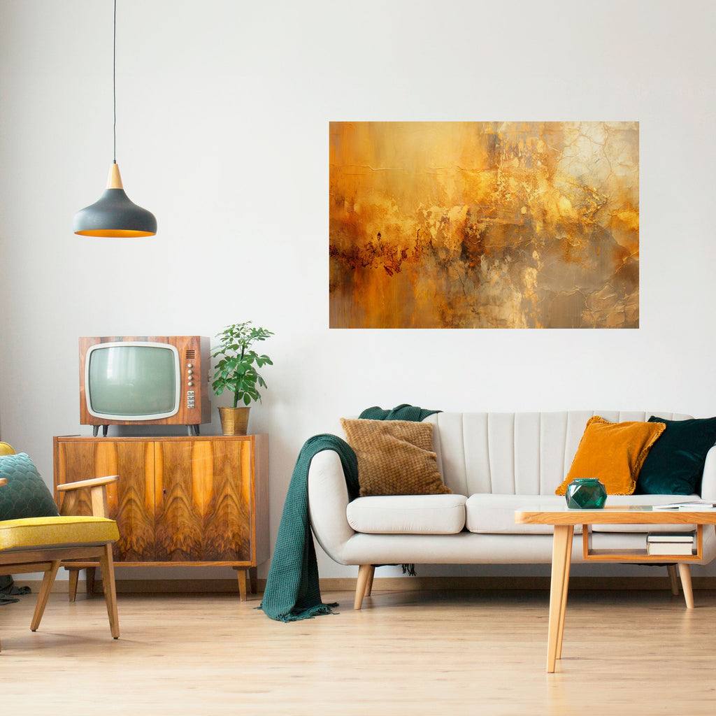 SEARING GLOW Peel and Stick Horizontal Poster