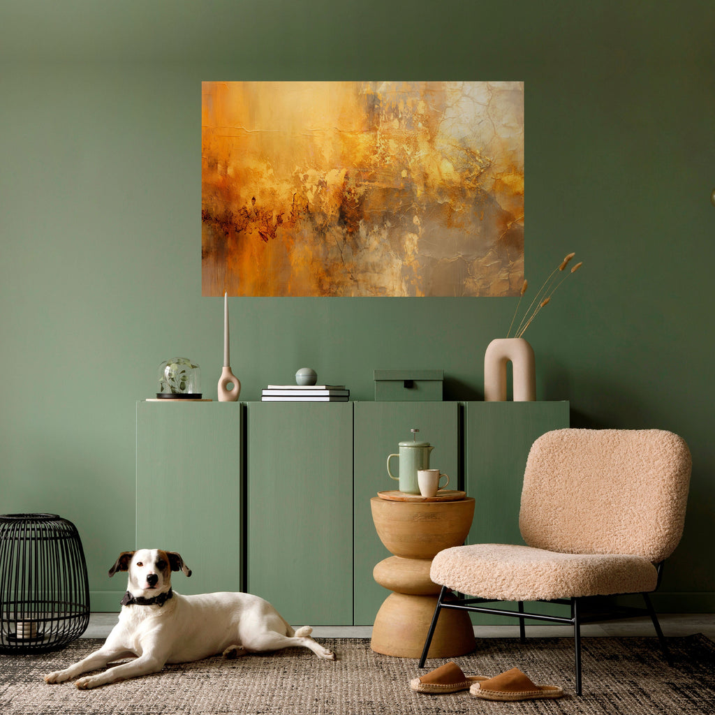 SEARING GLOW Peel and Stick Horizontal Poster