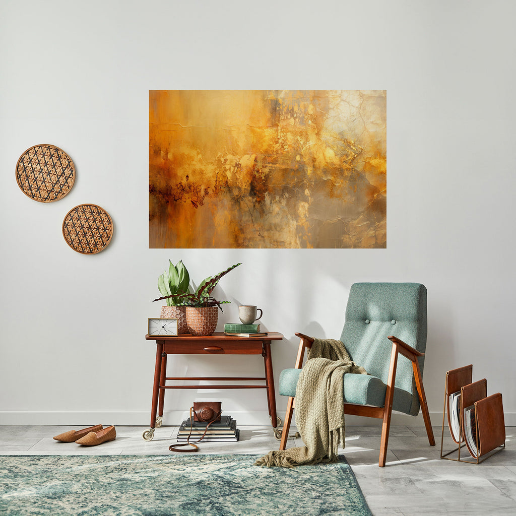 SEARING GLOW Peel and Stick Horizontal Poster