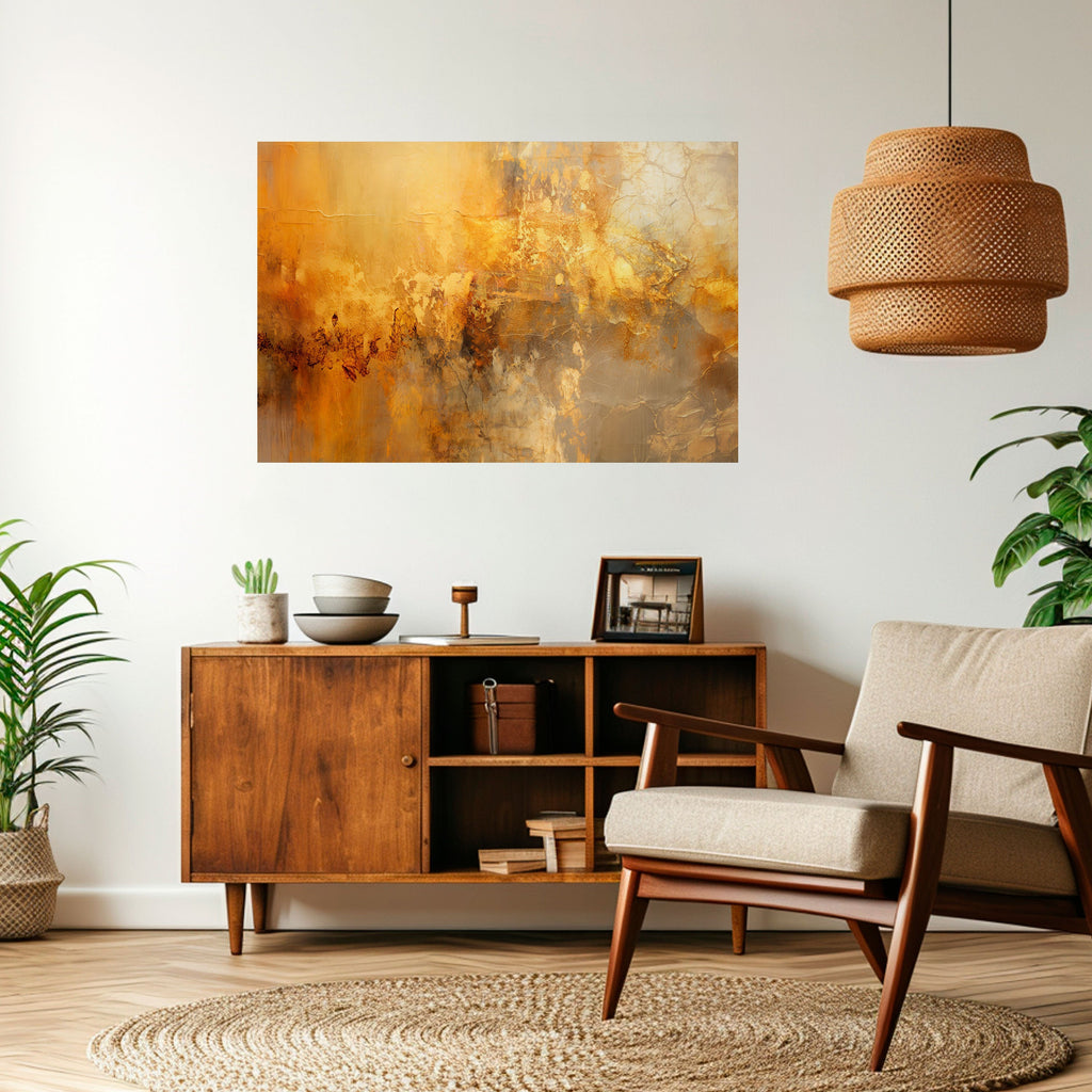 SEARING GLOW Peel and Stick Horizontal Poster