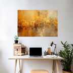 SEARING GLOW Peel and Stick Horizontal Poster