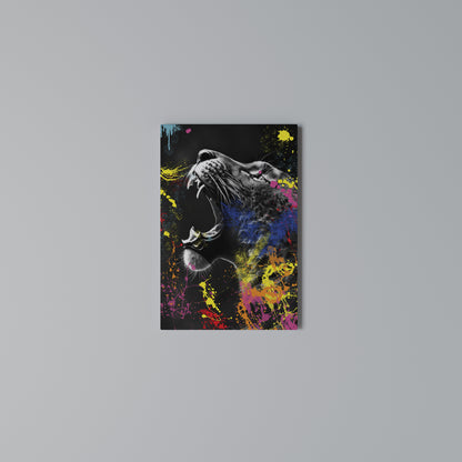 LEOPARD ARTISTRY Quadro em tela vertical