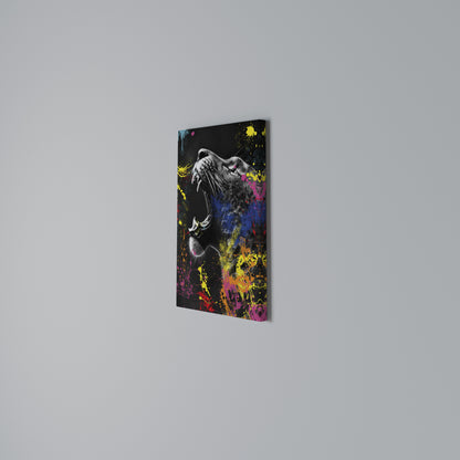 LEOPARD ARTISTRY Quadro em tela vertical