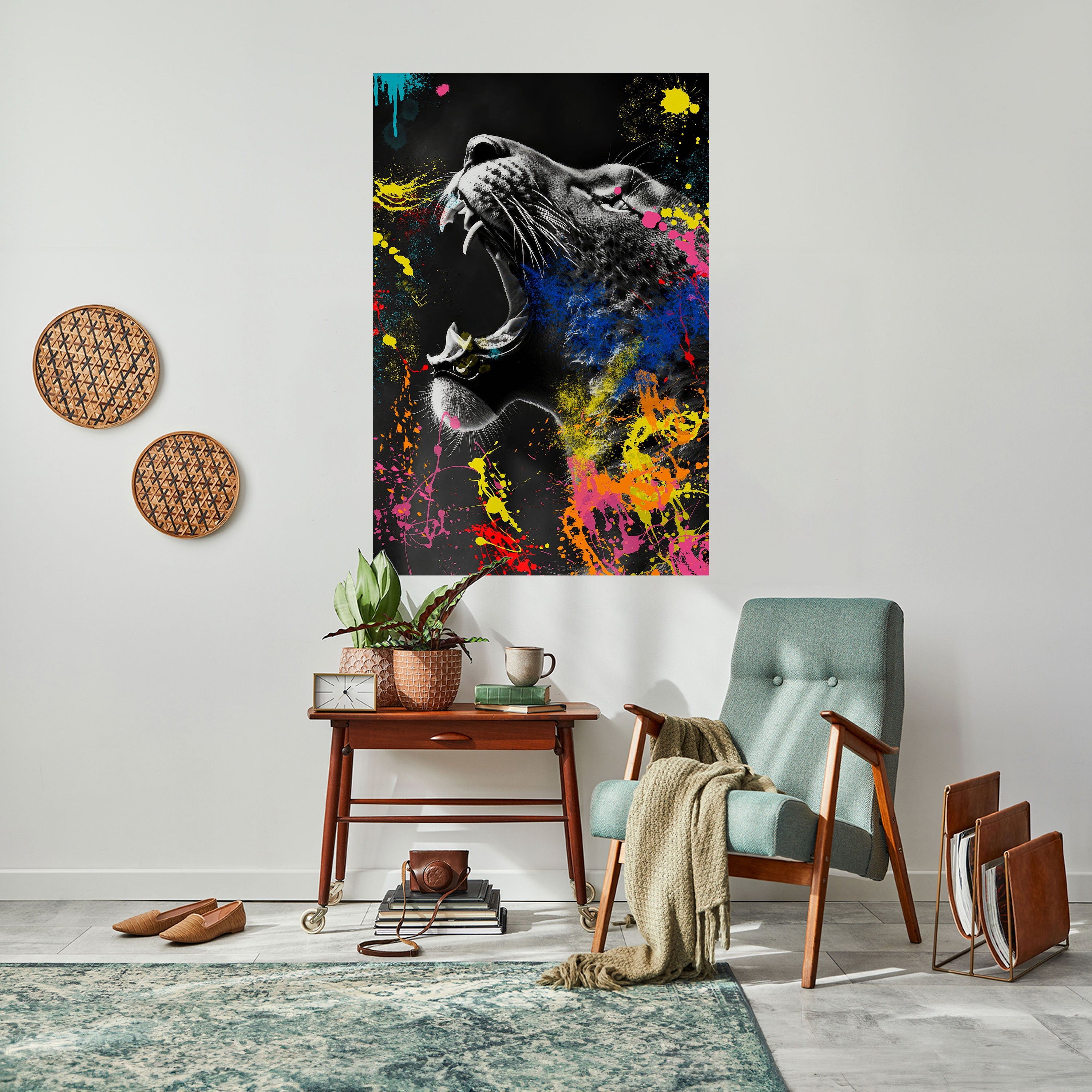 LEOPARD ARTISTRY Poster Vertical Autocolante
