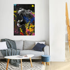 LEOPARD ARTISTRY Poster Vertical Autocolante