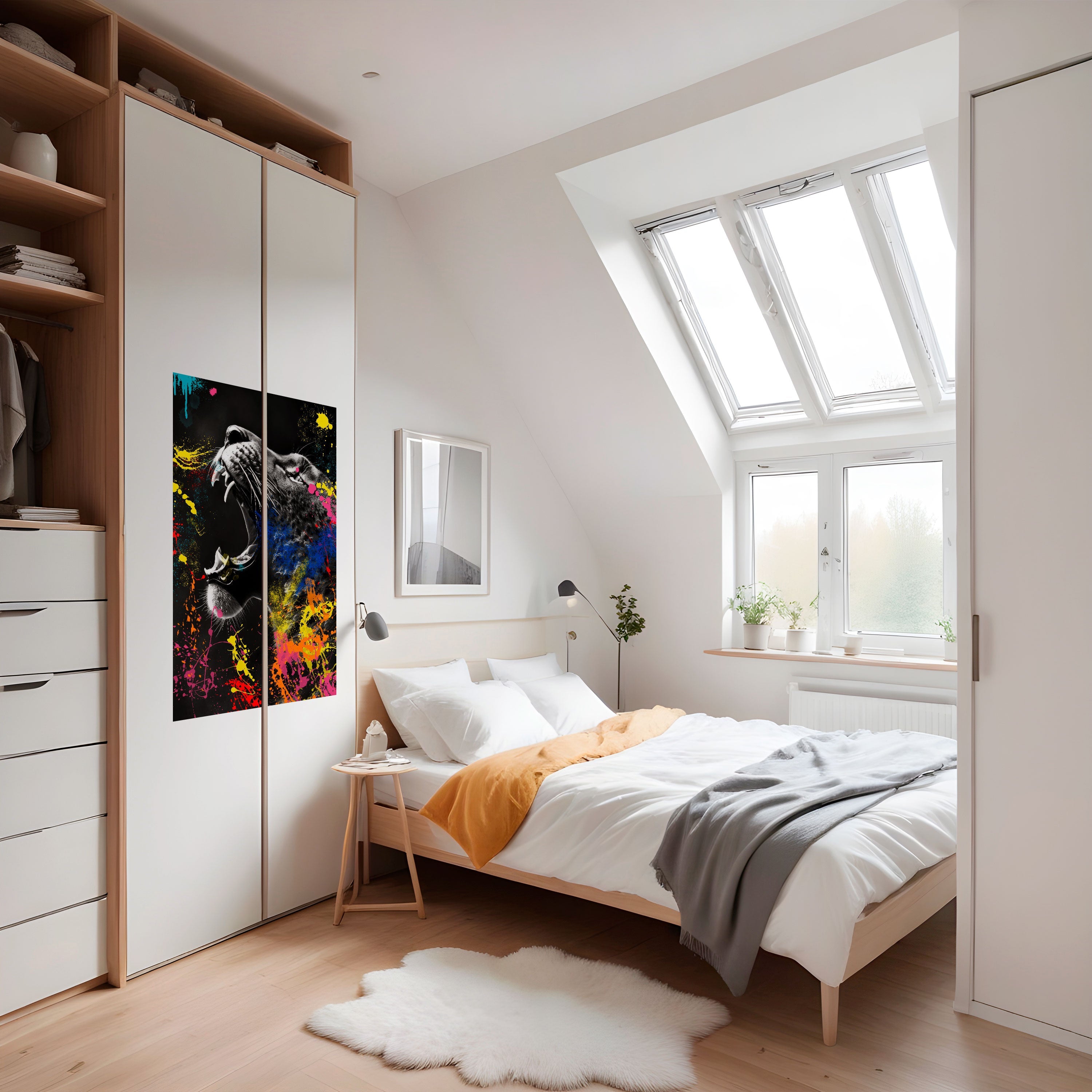 LEOPARD ARTISTRY Poster Vertical Autocolante