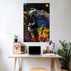 LEOPARD ARTISTRY Poster Vertical Autocolante