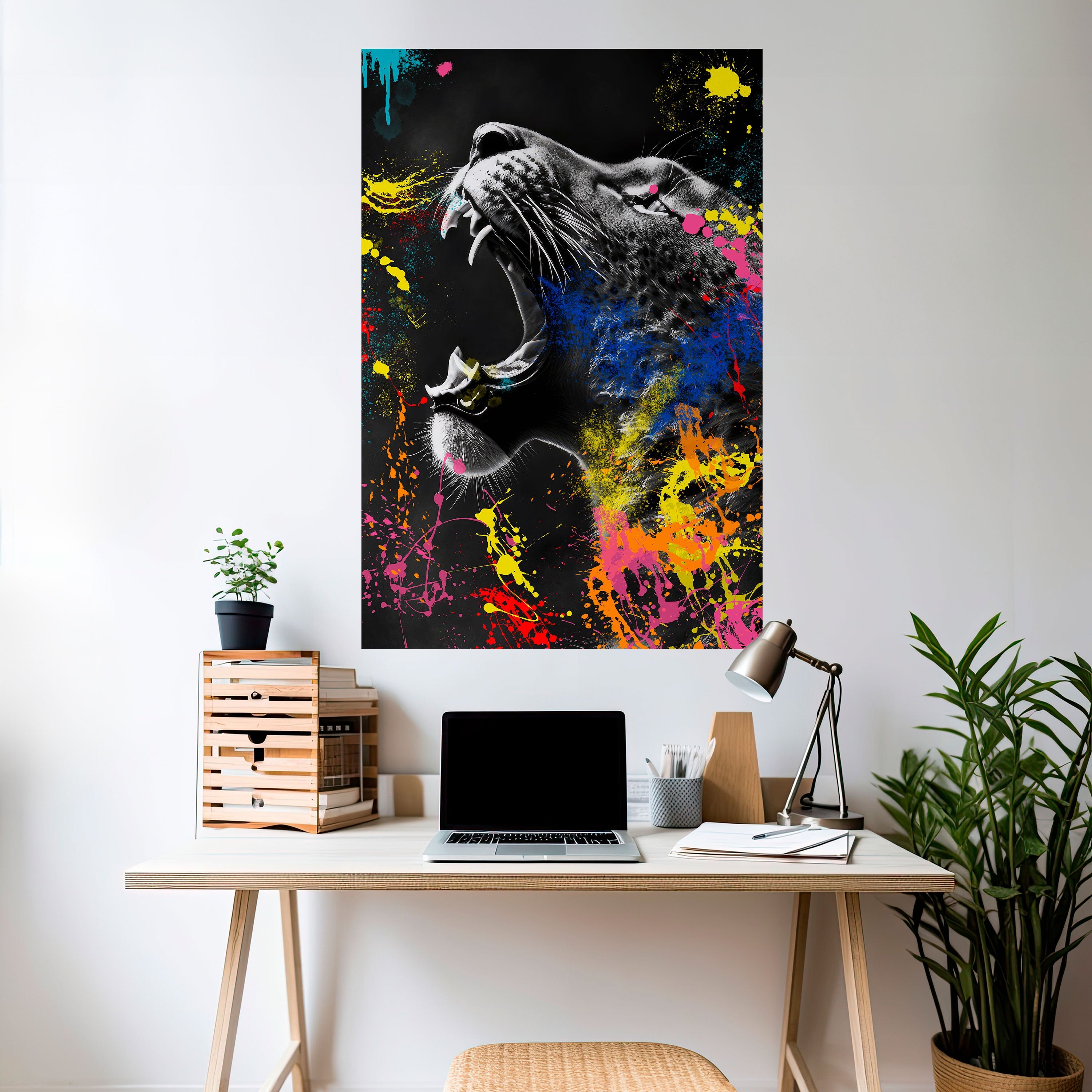 LEOPARD ARTISTRY Poster Vertical Autocolante