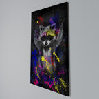 RACCOON ARTISTRY Quadro em tela vertical