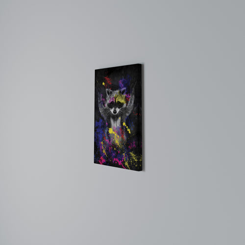 RACCOON ARTISTRY Quadro em tela vertical