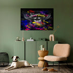 RACCOON ARTISTRY Poster Horizontal Autocolante