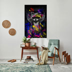 RACCOON ARTISTRY Peel and Stick Vertical Poster