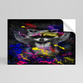 RACCOON ARTISTRY Peel and Stick Horizontal Poster
