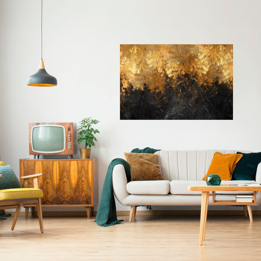 RADIANT SPARK Peel and Stick Horizontal Poster