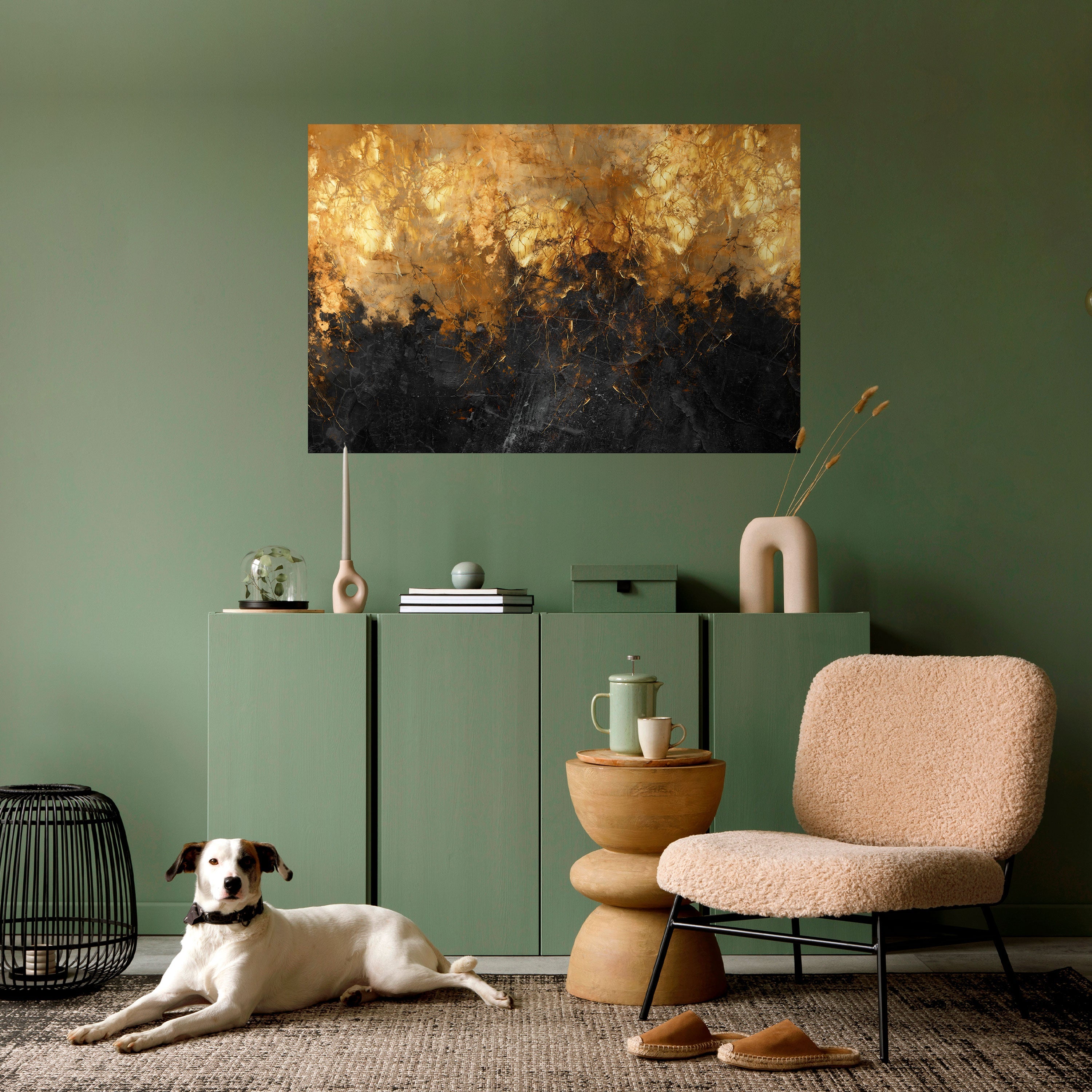 RADIANT SPARK Peel and Stick Horizontal Poster