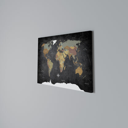NAVIGATING VIBRANT LANDS Horizontal Canvas Print