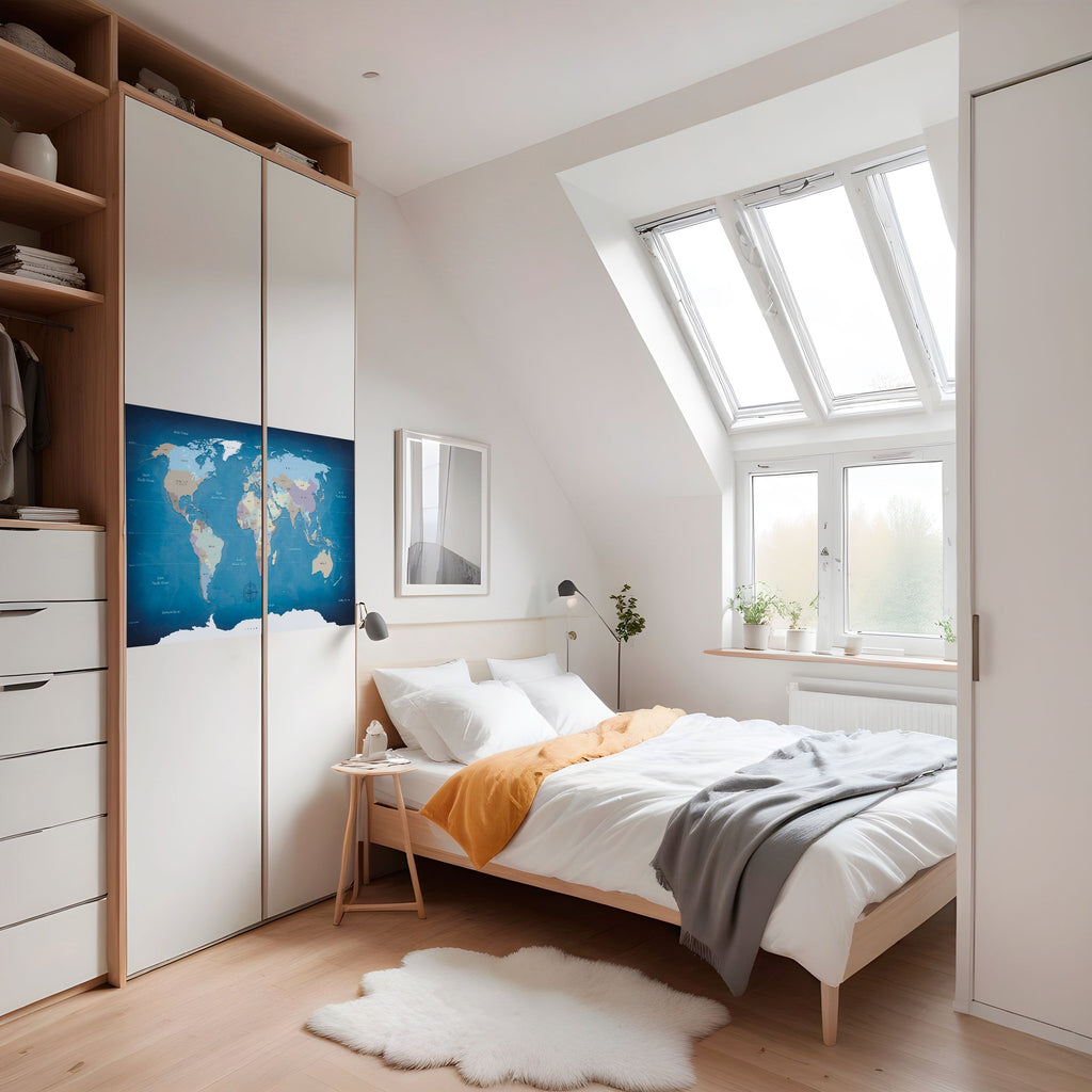 MAPS OF INSPIRATION Peel and Stick Horizontal Poster