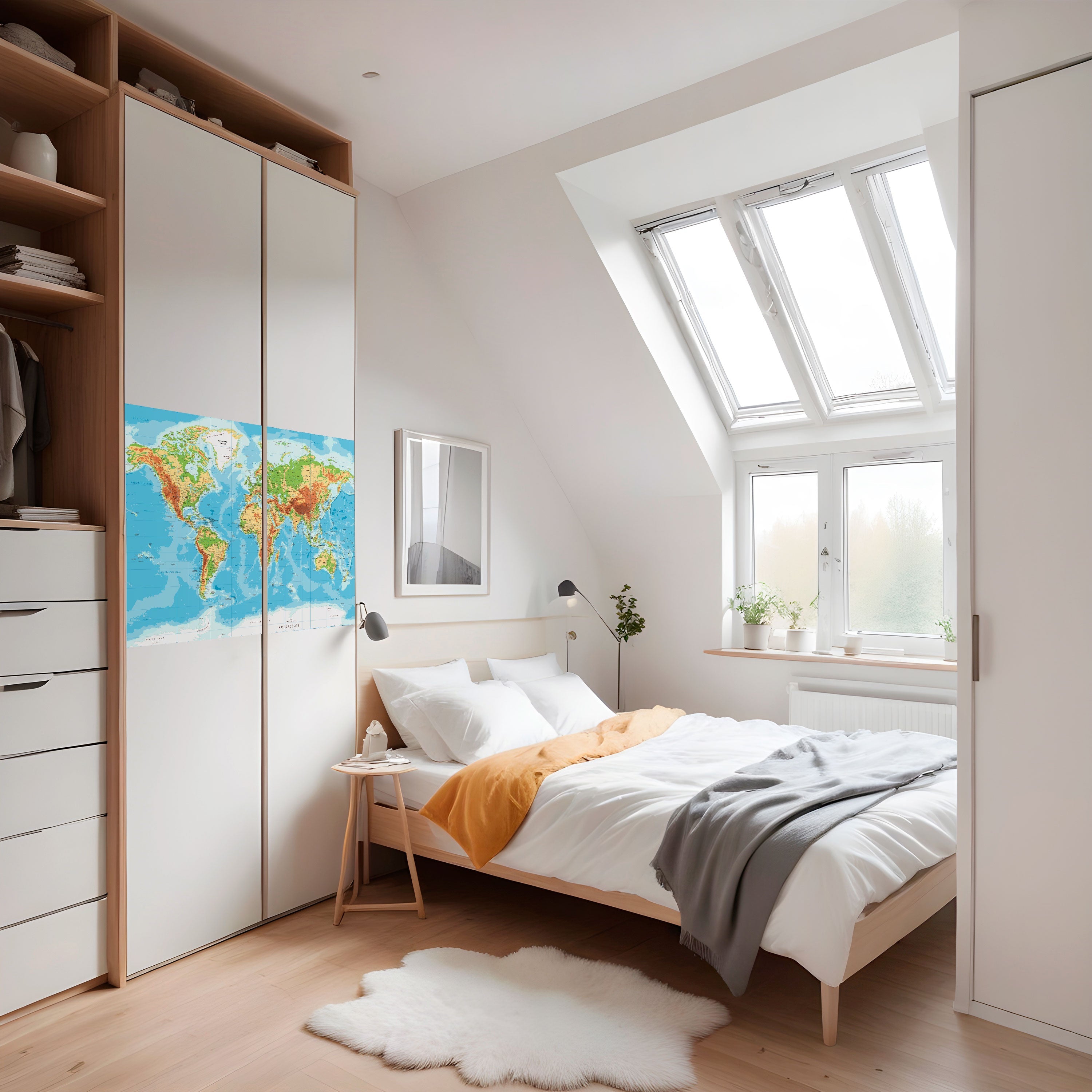 MAP OF DIVERSITY Peel and Stick Horizontal Poster