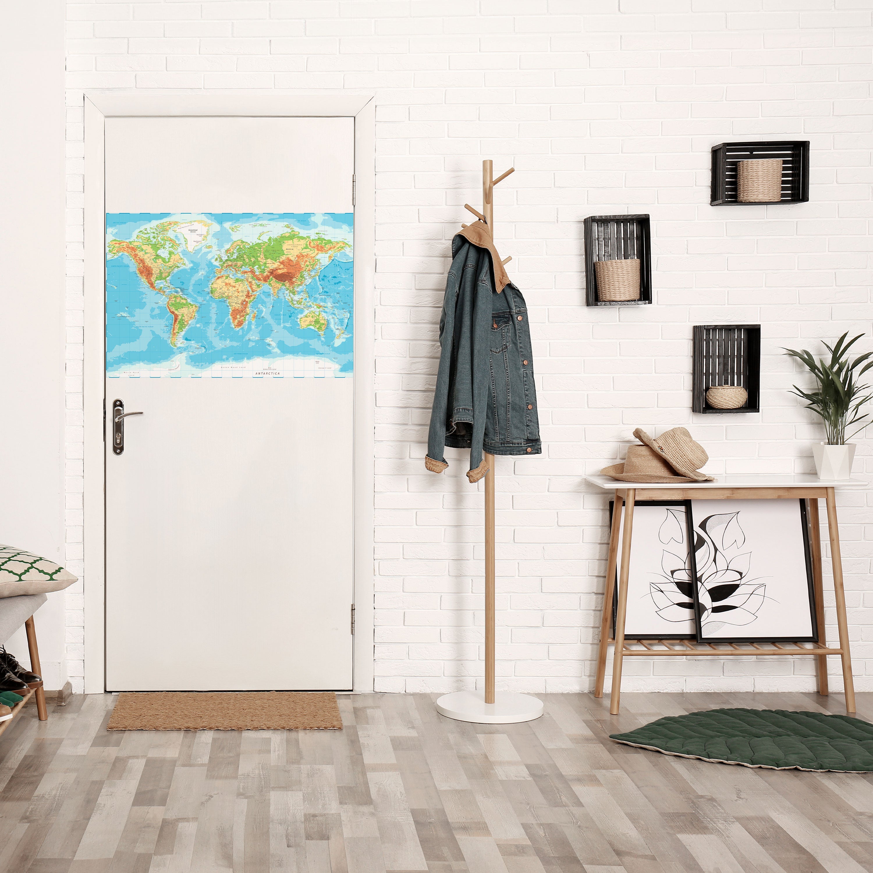 MAP OF DIVERSITY Peel and Stick Horizontal Poster