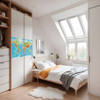 MAP OF DIVERSITY Peel and Stick Horizontal Poster