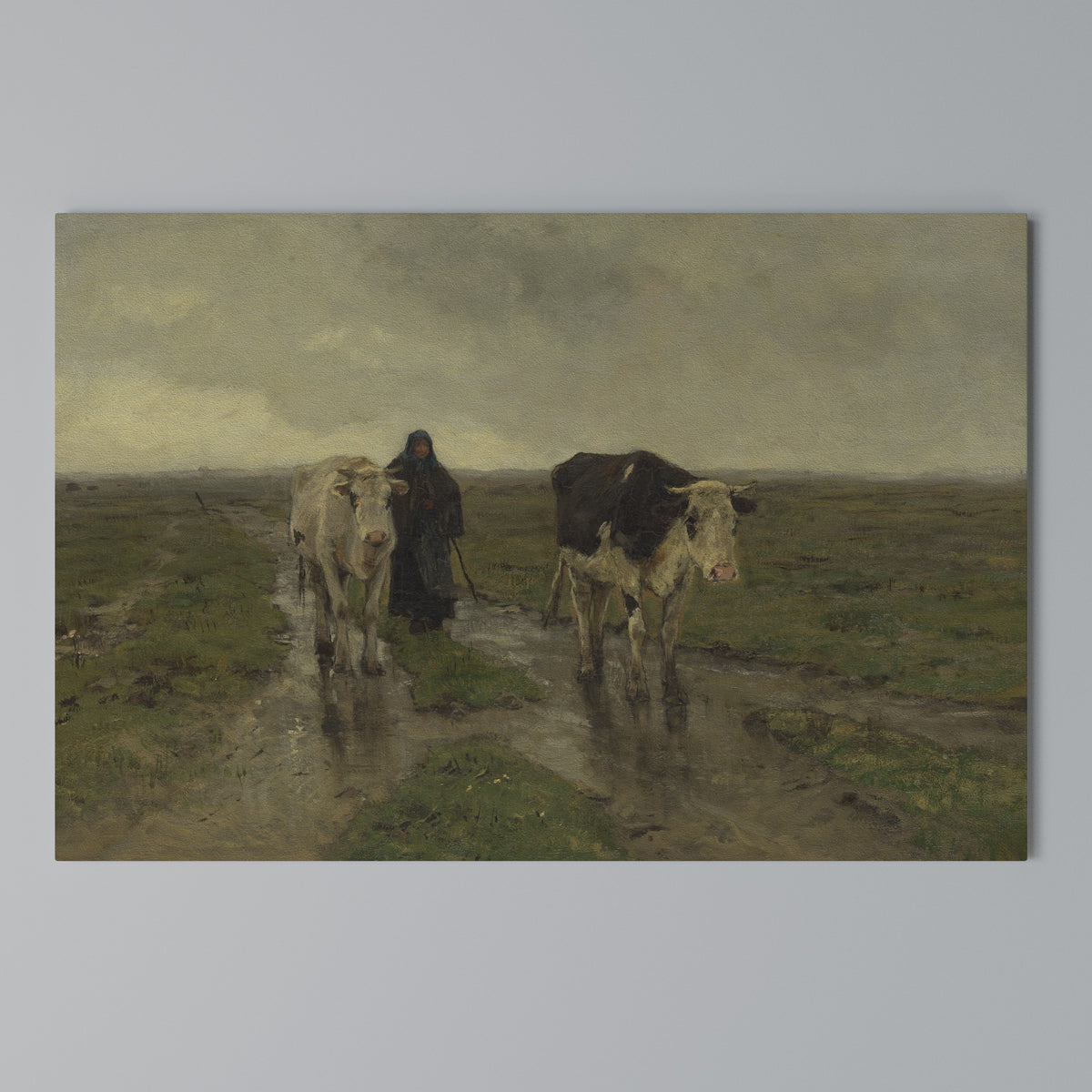 RAINY REFLECTIONS Horizontal Canvas Print