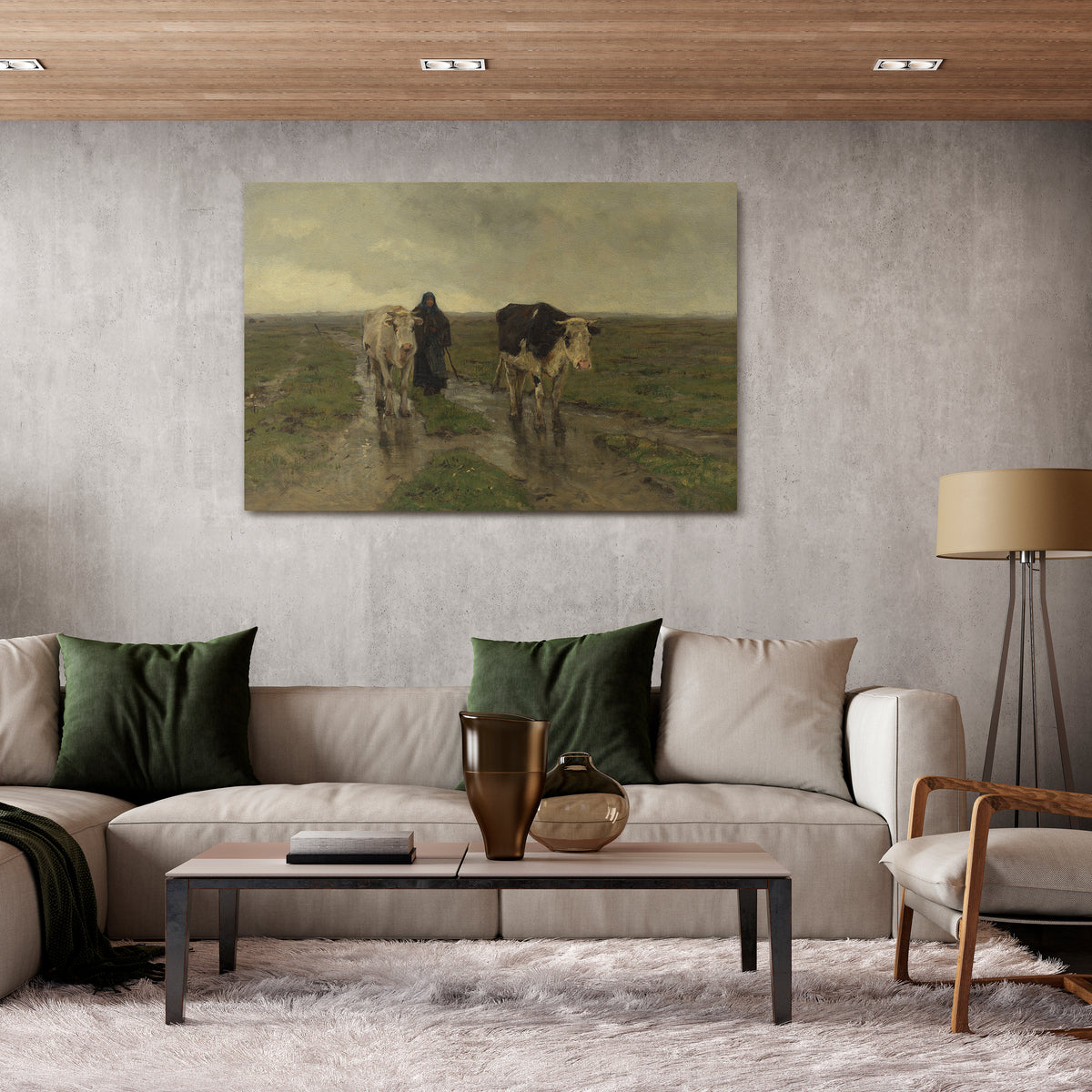 RAINY REFLECTIONS Horizontal Canvas Print
