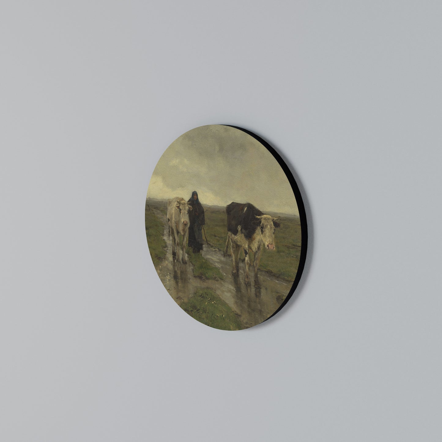 RAINY REFLECTIONS Round Wall Art