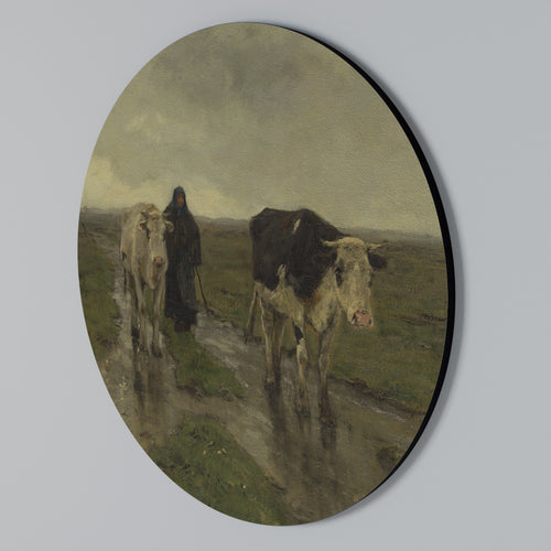 RAINY REFLECTIONS Arte de Parede Redonda