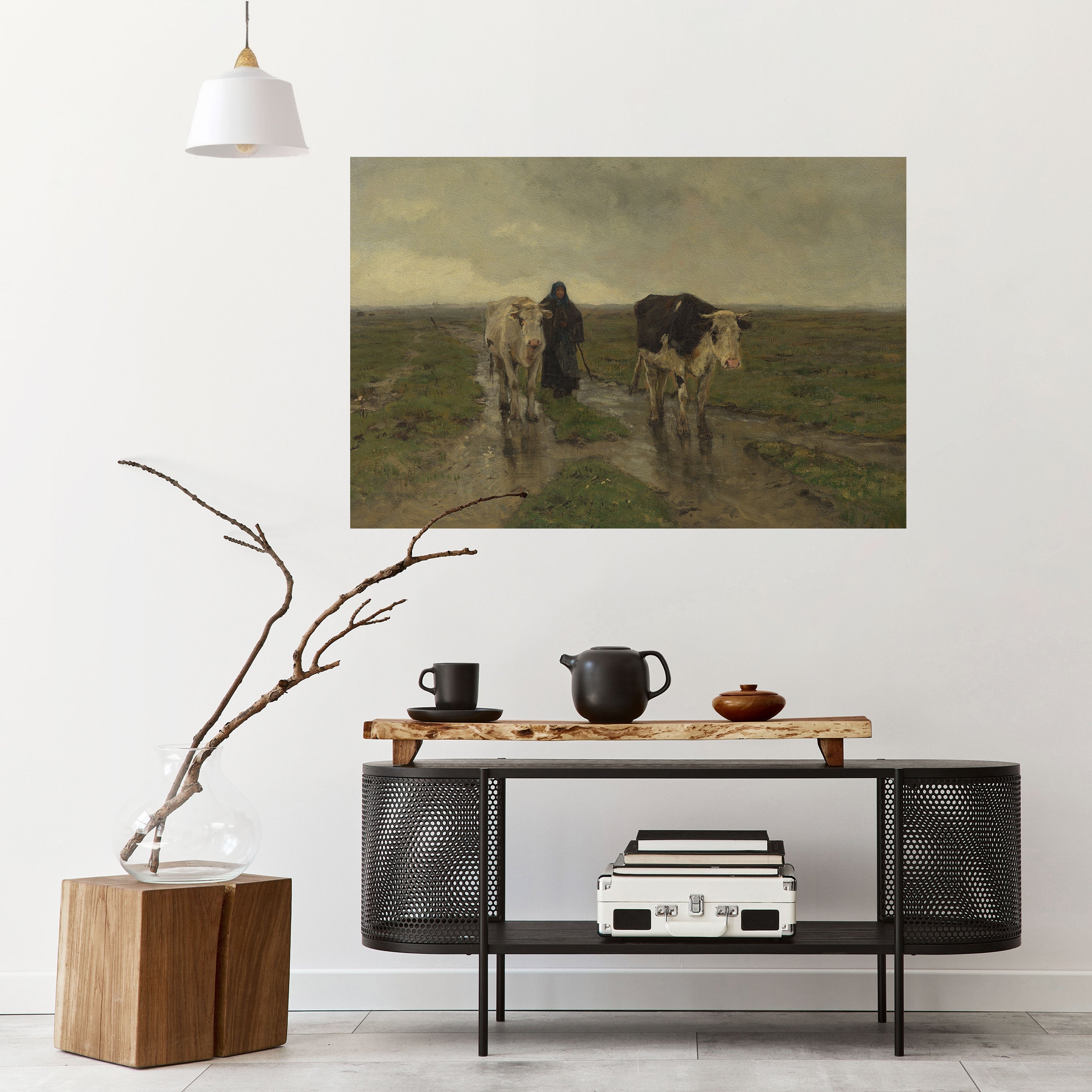 RAINY REFLECTIONS Peel and Stick Horizontal Poster