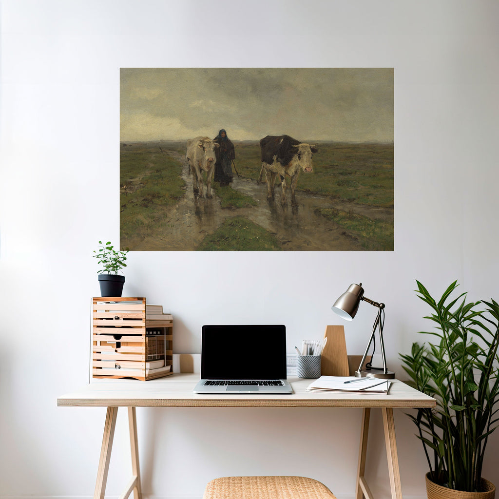 RAINY REFLECTIONS Peel and Stick Horizontal Poster