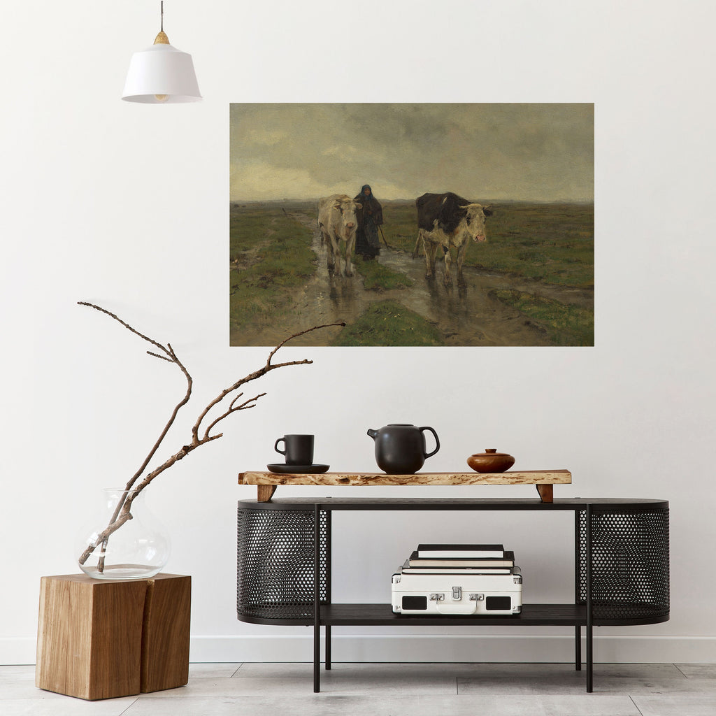 RAINY REFLECTIONS Peel and Stick Horizontal Poster